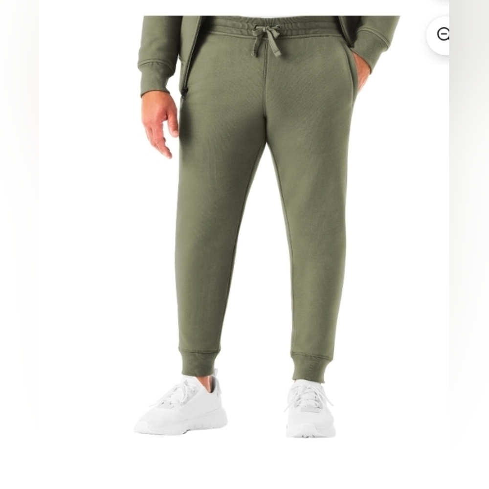 Member's Mark Men's Sherpa Lined Jogger Green Midnight